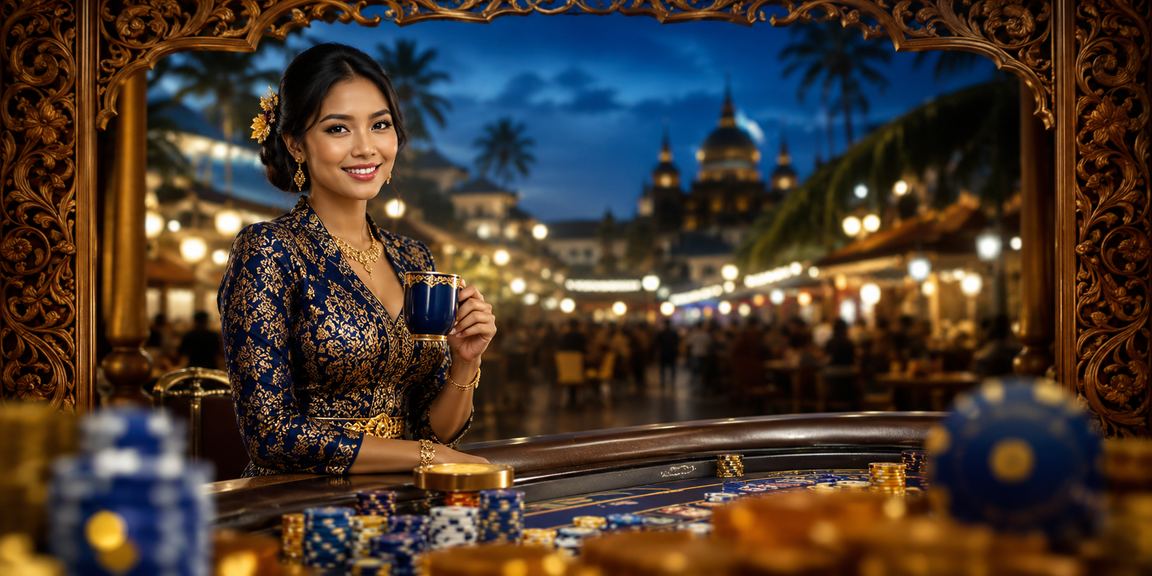 Pengguna mengakses platform taruhan sambil minum kopi di Vietnam